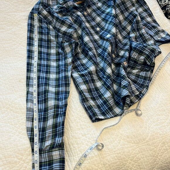 Tommy Hilfiger Mens Plaid Button Down Classic Preppy Academia Office Blue Small - Picture 6 of 9